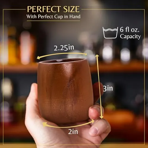 Vasos De Madera Para Whiskey (set De 2) - Regalos Para Hombr