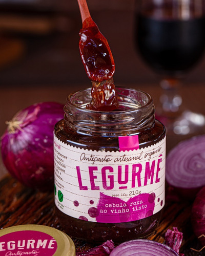 Cebola Roxa ao Vinho Tinto Orgânico Legurmê 165g