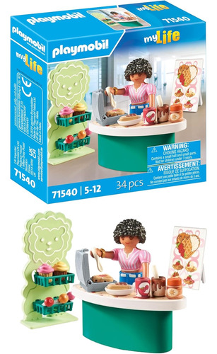 Playmobil My Life Set De Regalo Kiosco De Dulces 20pcs 71540 Kiosco De Dulces