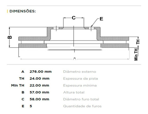Pastilha E Disco Freio Dianteiro Subaru Impreza 2000 - 2010
