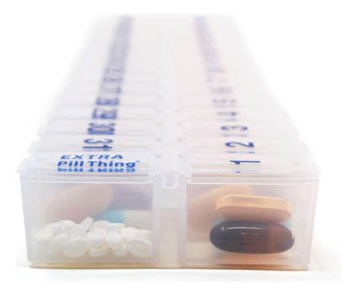 Organizador De Píldoras Pill Thing Mensual, Una Vez Al Día