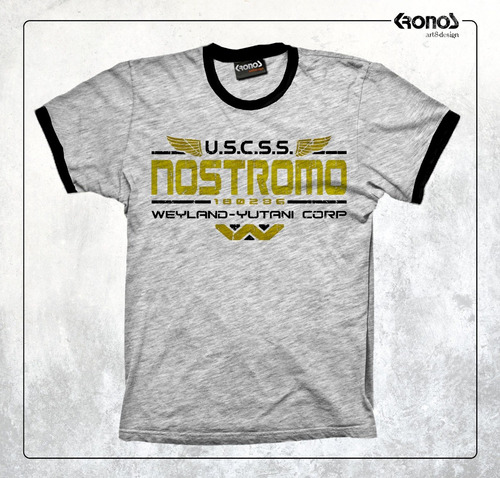 Remera Cine Culto Alien Nostromo Weyland Yutani Corp 