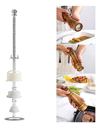 3 Núcleo De Aluminio Con Poste Cocina Molinillo De 8in