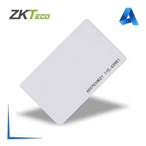 Tarjeta De Proximidad Rfid 125khz Delgada - Zkteco Thin