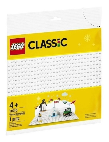 Kit Com 3 Bases Lego Branca - Lego Classic 11010