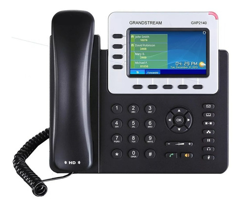 Teléfono Ip Empresarial Grandstream Gxp2140 Para 4 Líneas