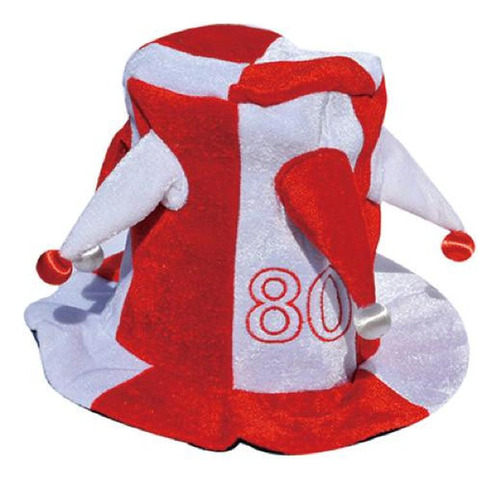 80 - Gorro 50 Años Rojo Y Blanco