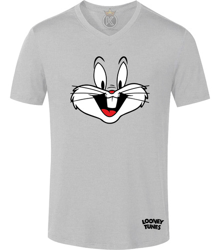 Polera Cuello V Bugs Bunny - Looney Tunes - Estampaking