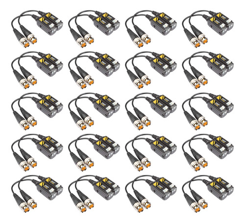 20 Pares De Conectores De Balun De Video Pasivo Ahd/tvi/cvi/