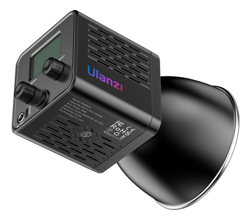 Led de luz led Ulanzi L024 color rgb con estructura Negro 220V