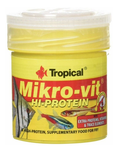 Alimento Premium Para Alevines Alto En Proteinas Tropical