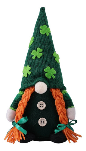 Chapéu Verde Sem Rosto. Patrick's Day Gnome Plush Irish Day