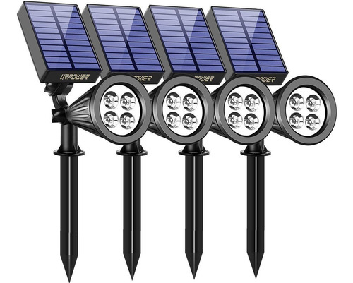 Luces Solares Para Exteriores, 2 En 1, Focos Solares Aj...