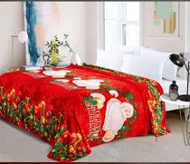 Comprar Cobija Navideña, Manta Delgada Cama,doble