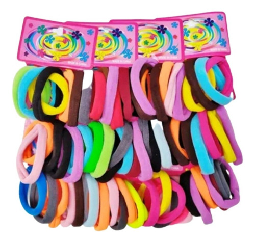 72 Xuxinha/rabicó/elásticos De Meia Calça De Cabelo Colorida Colorida Lisa
