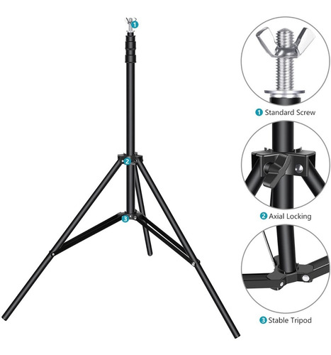 Imagen 7 de 8 de Photo Video Studio Soporte Fondo Ajustable Hasta 3 M Altura
