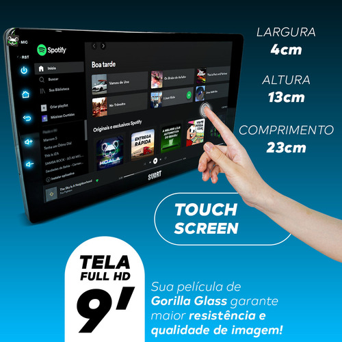 Kit Multimidia Android 9 Pol Wr-v 2017 2018 19 20 2021 2022