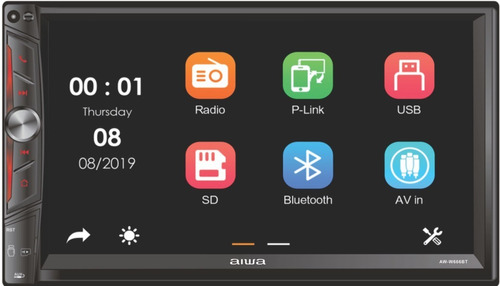Autoradio Hd 7  Bluetooth Mirrorlink Espejo Aiwa Aw-w666bt