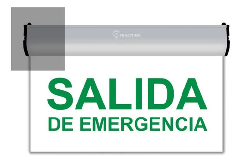 Cartel Salida De Emergencia Led Luminoso 220v 3hs Autonomia 