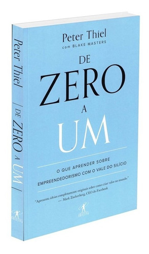 De zero a um, de Thiel, Peter. Editora Schwarcz SA, capa mole em português, 2014