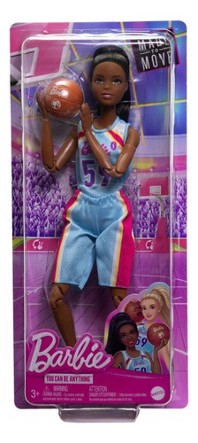 Barbie Made To Move Basquetbol Morena - Envio Gratis 