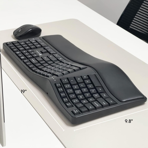 Teclado Ergonómico Inalámbrico X9 Con Reposamuñecas -