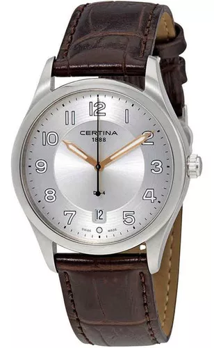 Reloj Certina Ds-4 Cuarzo Esfera Plata Hombre Boleta Color De La