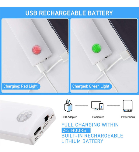 Sensor De Movimento Pir Sem Fio De 12 Led, Indução Infraverm
