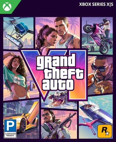 Grand Theft Auto VI GTA VI Caja física con código de descarga para Xbox Series X