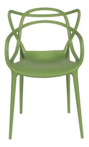 Cadeira de jantar BoxBit Solna, estrutura de cor  verde, 1 unidade