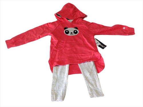 Conjunto Pants Bebe Niña Talla 2 Pantalón Y Sudadera C/panda