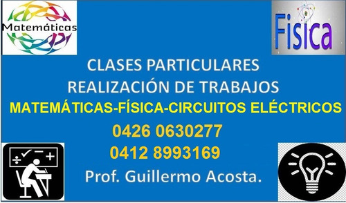 Imagen 1 de 1 de Clases Particulares Matematicas, Fisica Circuitos Electrico
