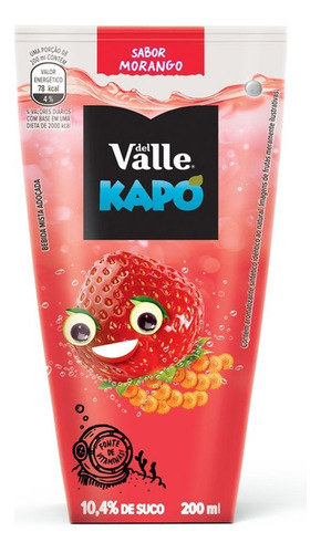 Suco Kapo Sabor Morango Del Valle 200ml