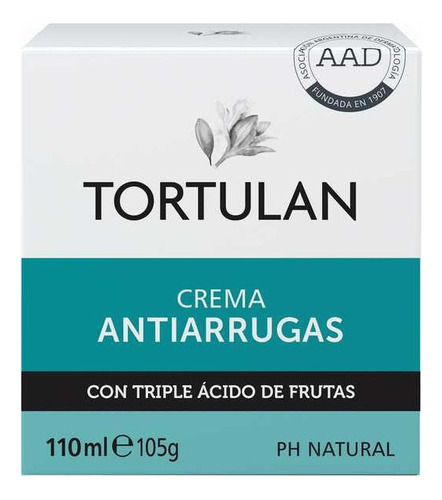 Tortulan Crema Anti Arrugas Con Triple Ácido De Frutas 110ml