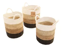 Comprar Canastos De Fibras Naturales Ideal Para Decorar Y Guardar