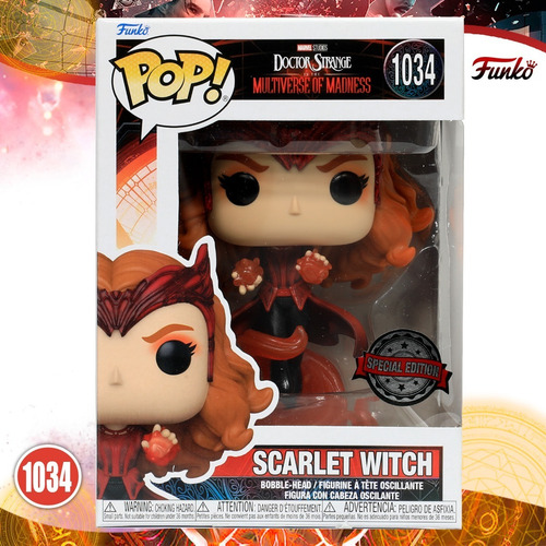 Imagen 4 de 7 de Funko Bruja Escarlata #1034 Doctor Strange Multiverso Locura