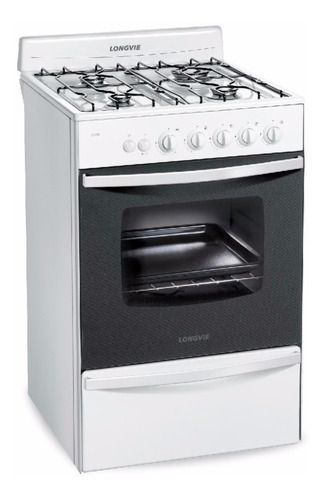 Cocina Longvie 13331bf Multigas 56cm Blanca Luz Encendido Pc