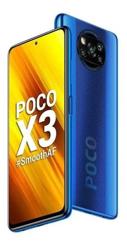 Xiaomi Pocophone Poco X3 NFC Dual SIM 128 GB cobalt blue 6 GB RAM - Bom (Recondicionado)