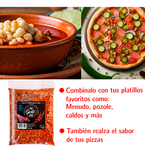 Chile De Árbol Martajado 400g Mi Gusto Es / 6 Pack