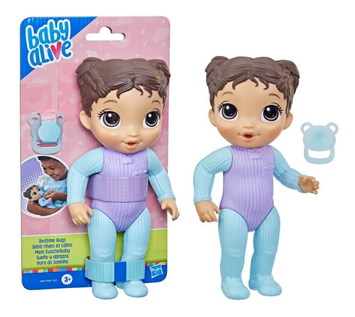  Muñeca Baby Alive Hasbro Sueño Y Abrazos Cabello Castaño