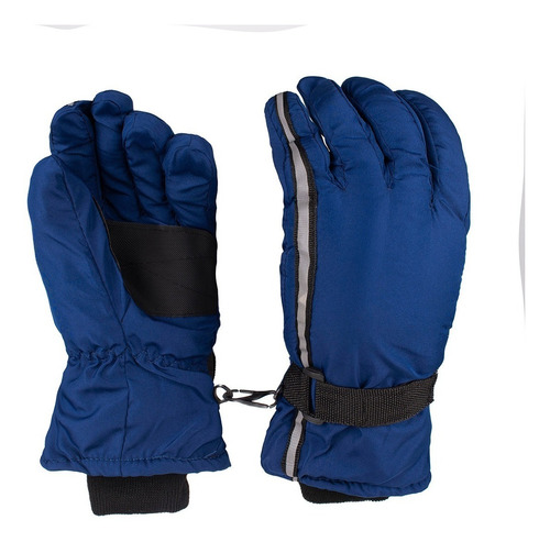 Guantes Ski Con Cinta Reflectiva Palma Resforzada Con Ajuste