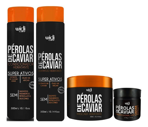 Kit Widi Care Perolas De Caviar 4 Produtos