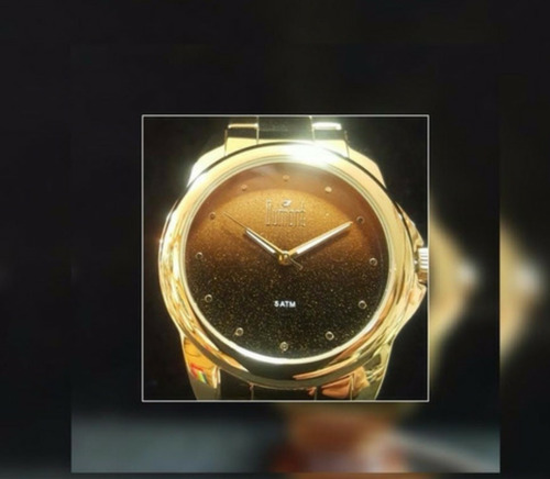Relógio Feminino Dumont Dourado Fundo Marrom Du2035lnu/4p