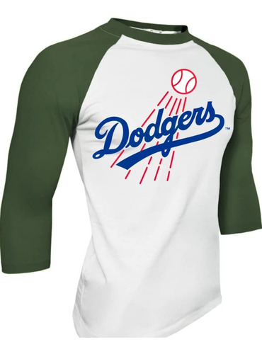 Playeras Tipo Beisbolera De Dodgers