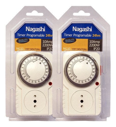 Pack 2pcs Timer 24 Hrs - 10 Amp. Nagashi