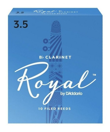 Caña Rico Royal Para Clarinete 3.5 (10 Unidades) Rcb1035