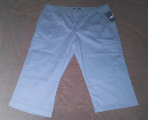 Pantalon Capri Azul Marca Chaps Talla 2xl