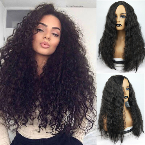 Peluca De Pelo Largo Y Rizado De La Marca Y Fashionable Con