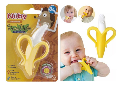 Mordillo Bebe Silicona Textura Nana Nubs Nuby Banana