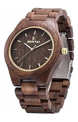 Reloj De Madera Para Hombre, Relojes De Cuarzo Vintage Hecho